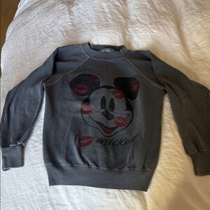Re/Done Vintage Mickey Mouse Sweatshirt